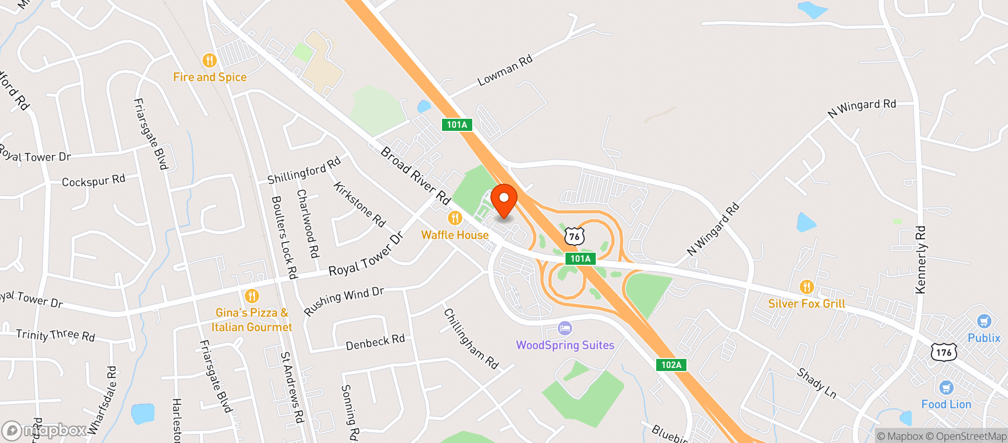 Map showing Circle K #2703269