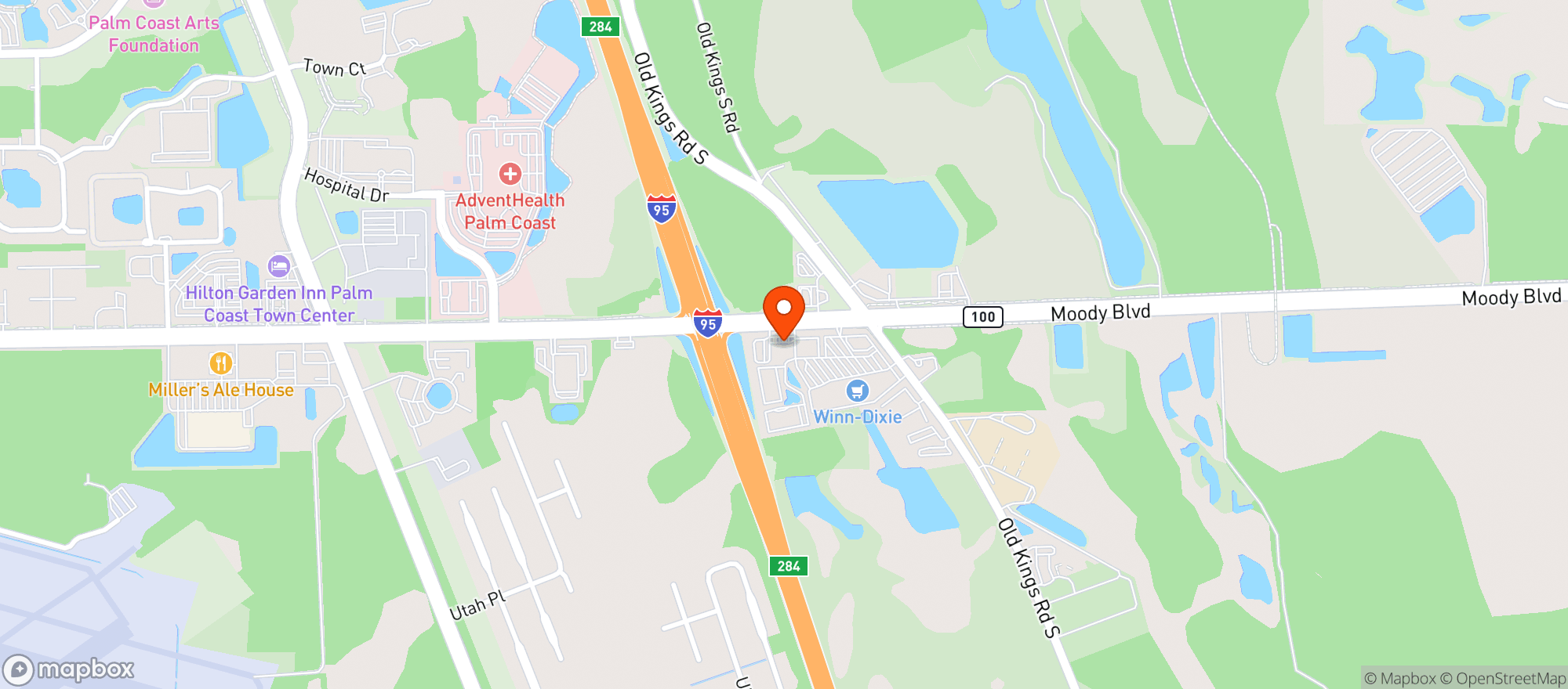Map showing Circle K #1229