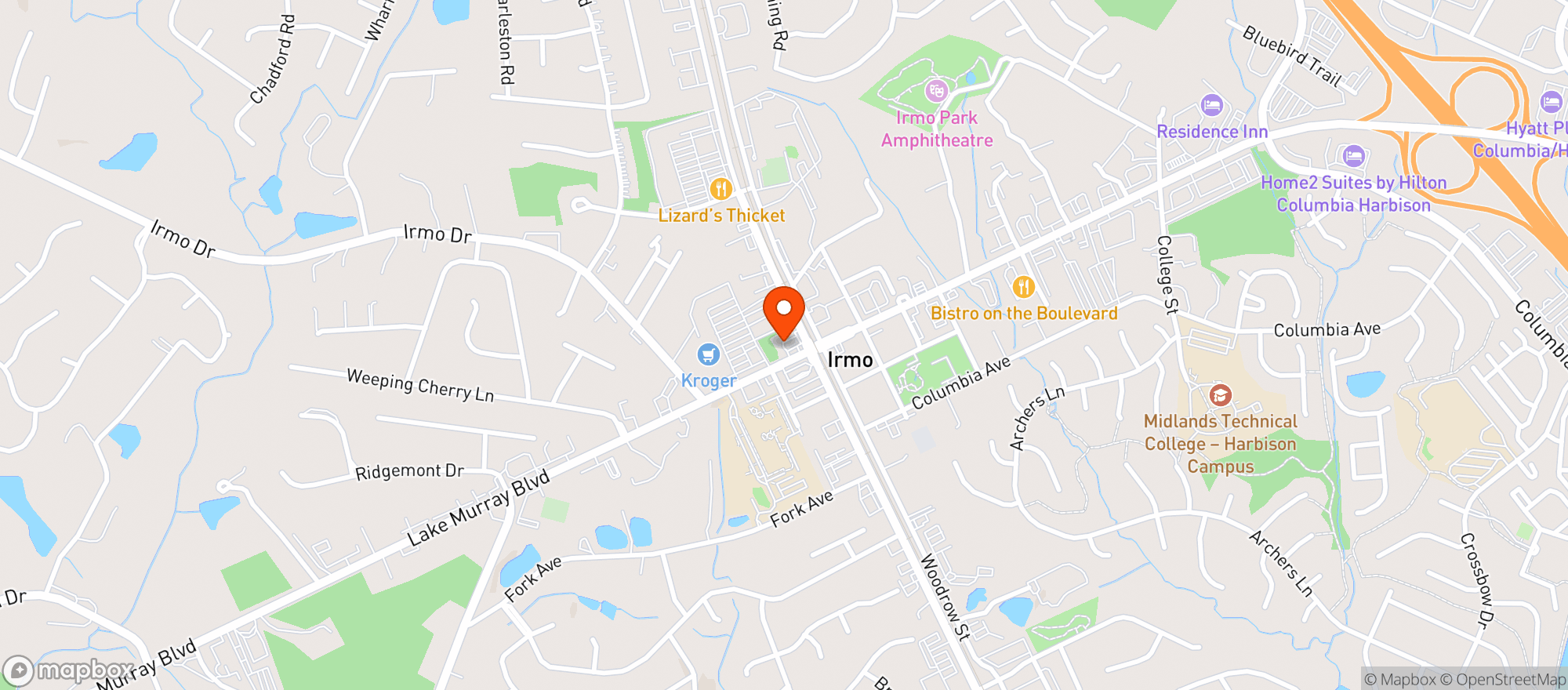 Map showing Circle K
