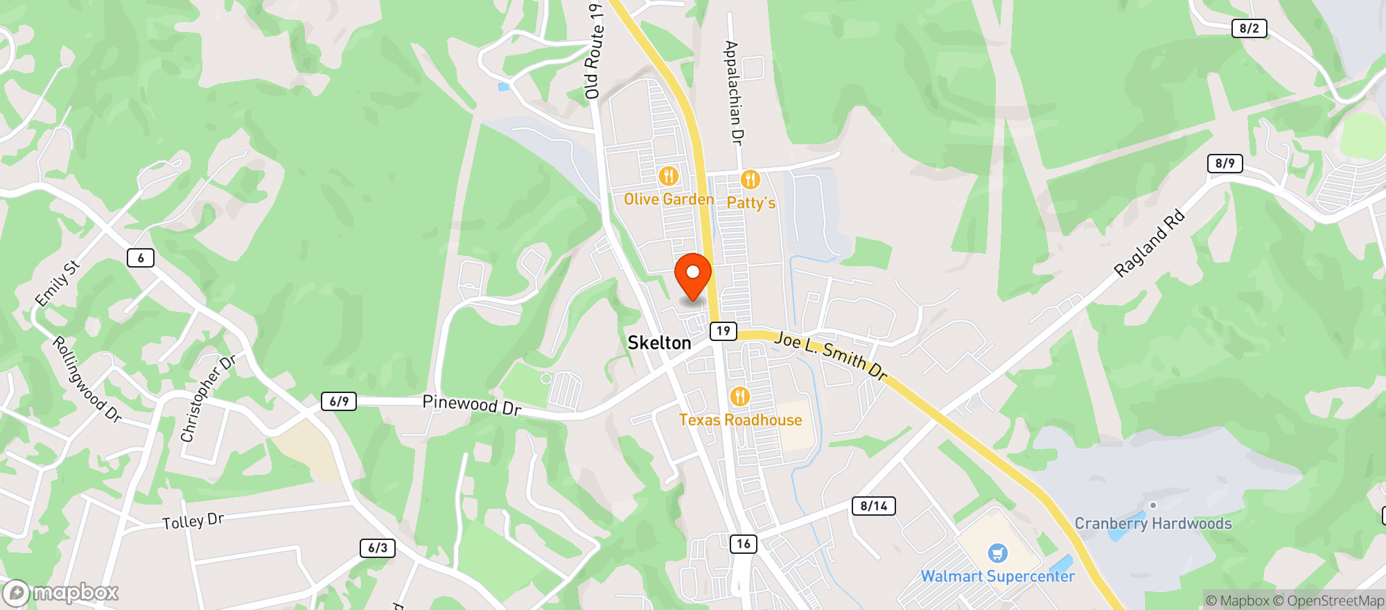 Map showing Smoker Friendly #5