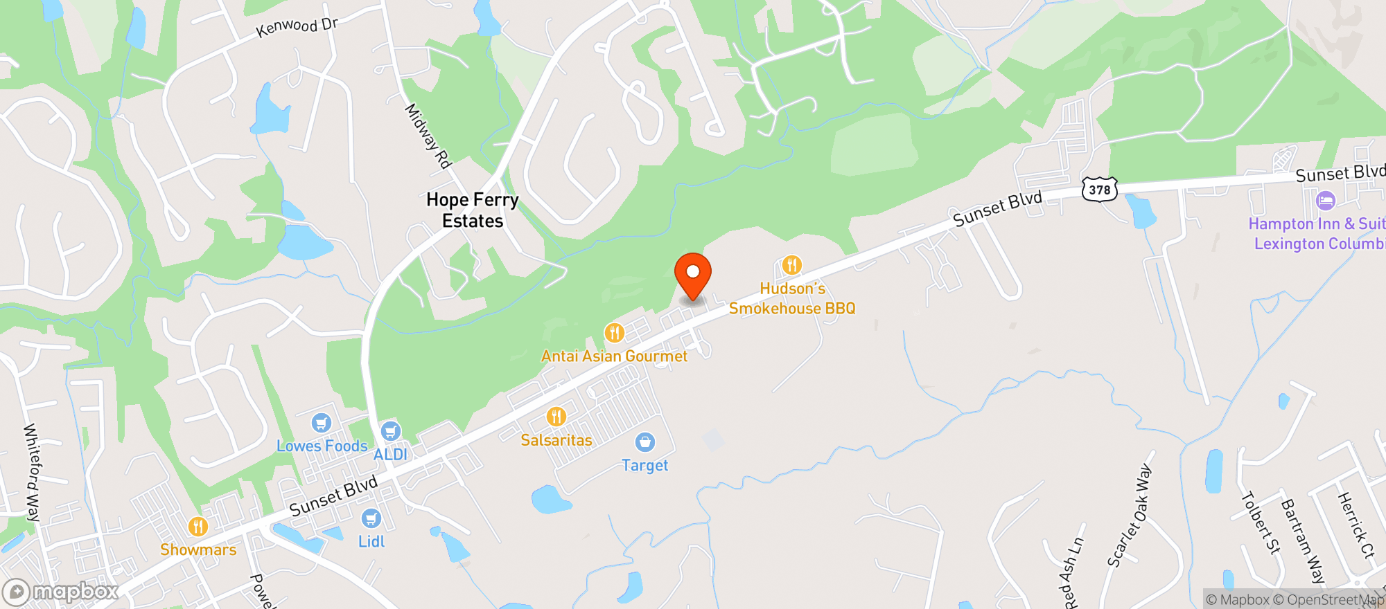 Map showing Sam’s Fine Wine & Spirts