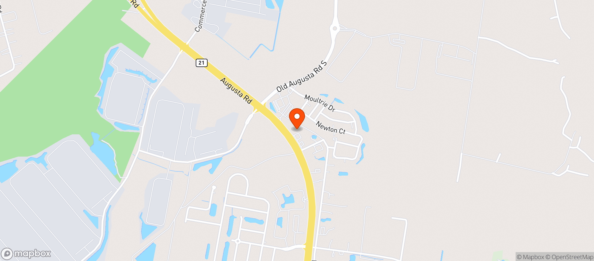 Map showing RANDALLS BEVERAGE CENTER