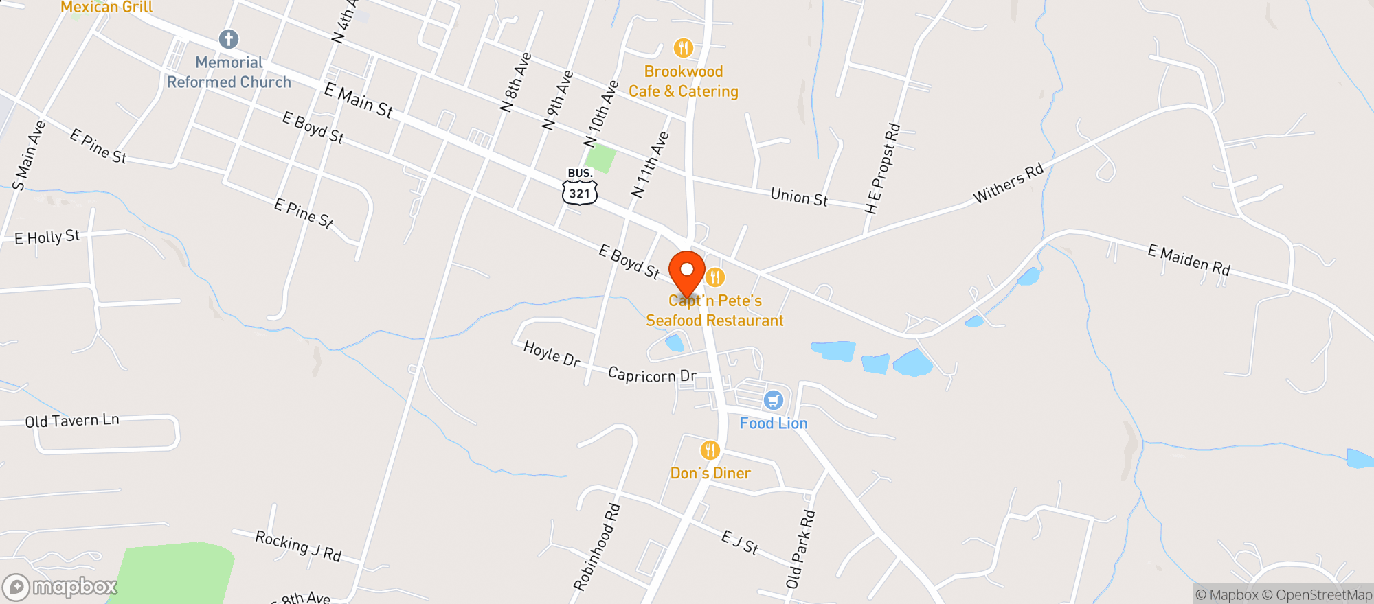 Map showing Hop In (maiden)