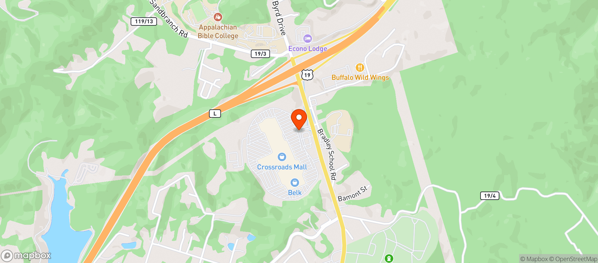 Map showing Gnc