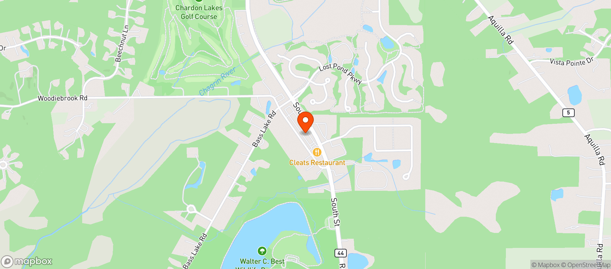 Map showing Cleats
