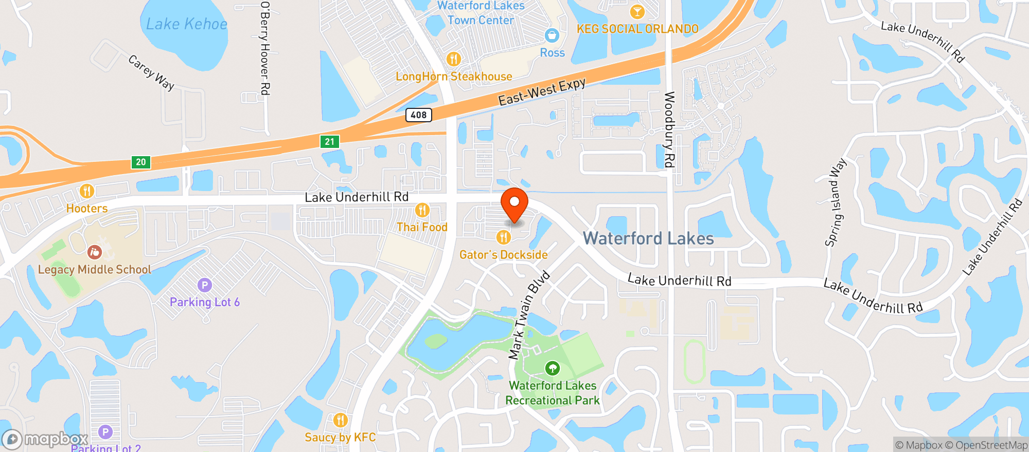 Map showing SPROUTS - ORLANDO