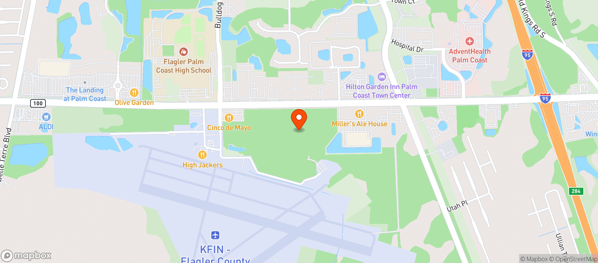 Map showing Cinco De Mayo
