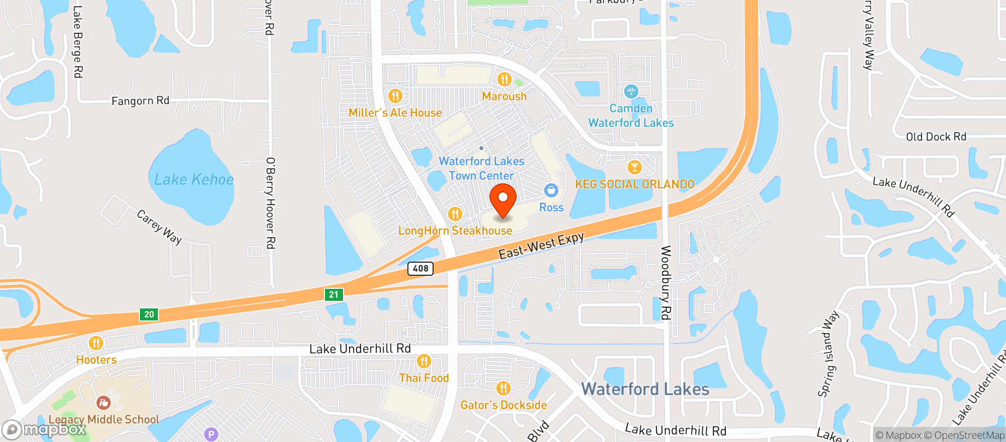 Map showing Target