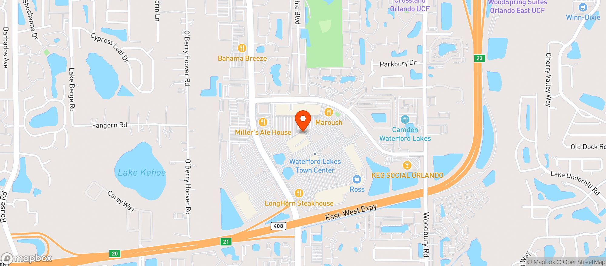 Map showing Fat Rosies