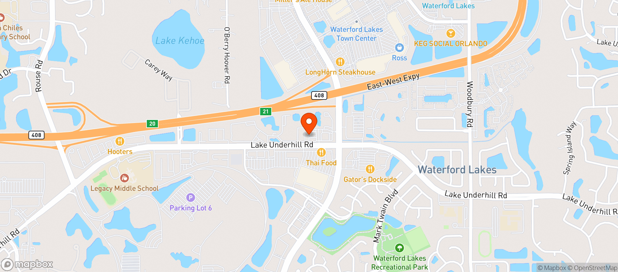 Map showing Circle K 8956