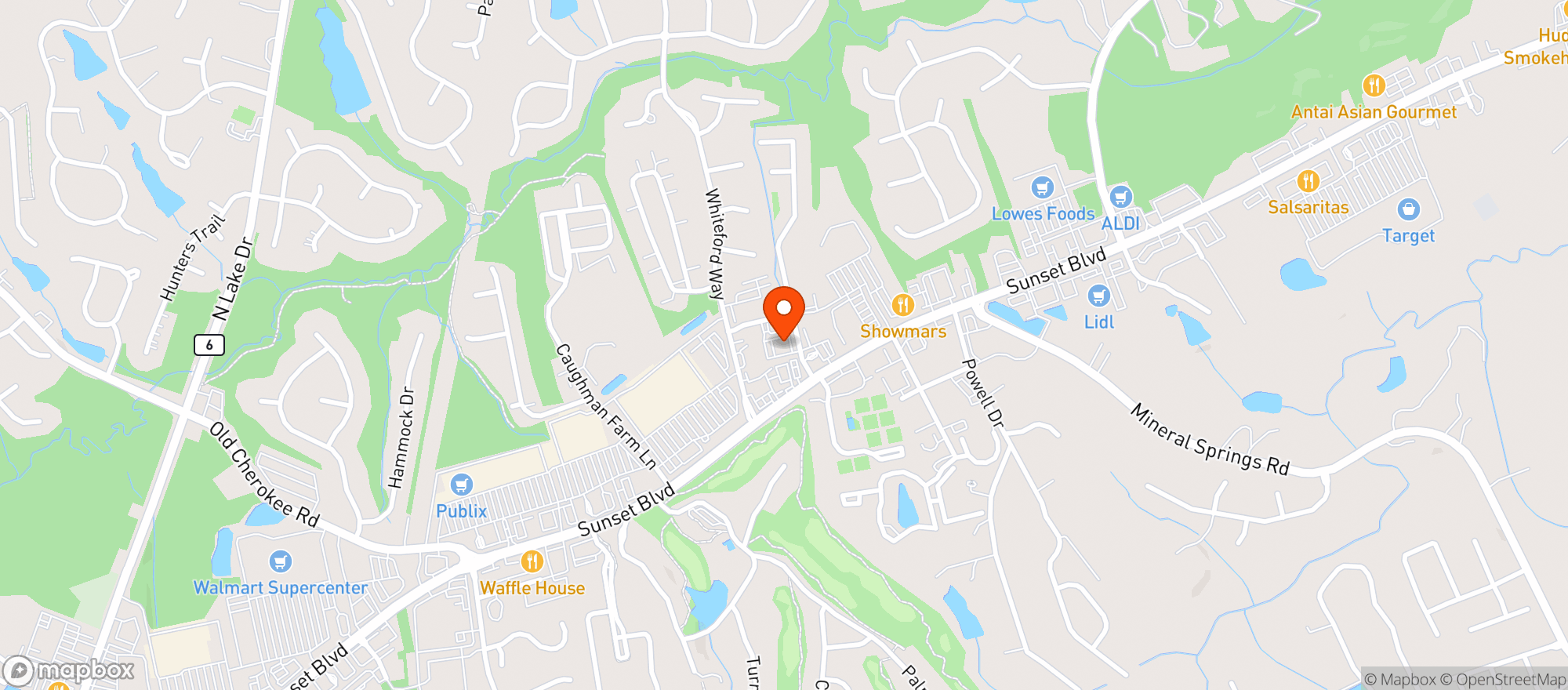Map showing Fourteen Mile Taphouse #0