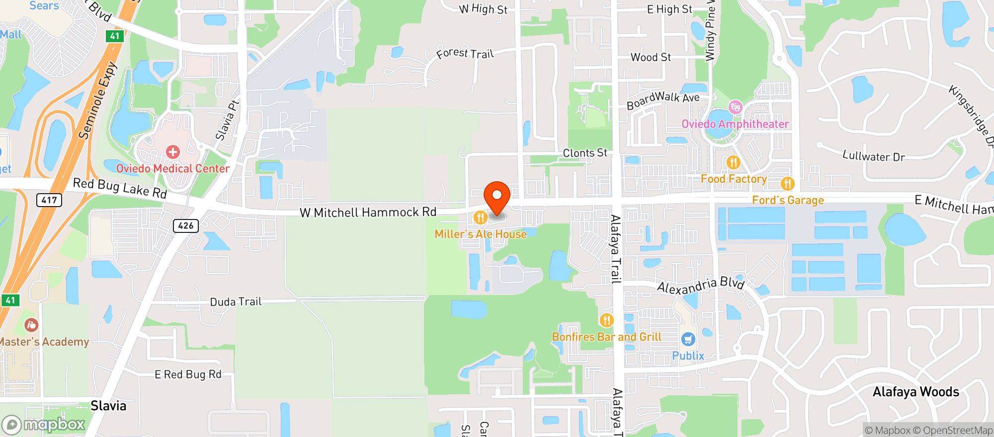 Map showing Sushi Pop