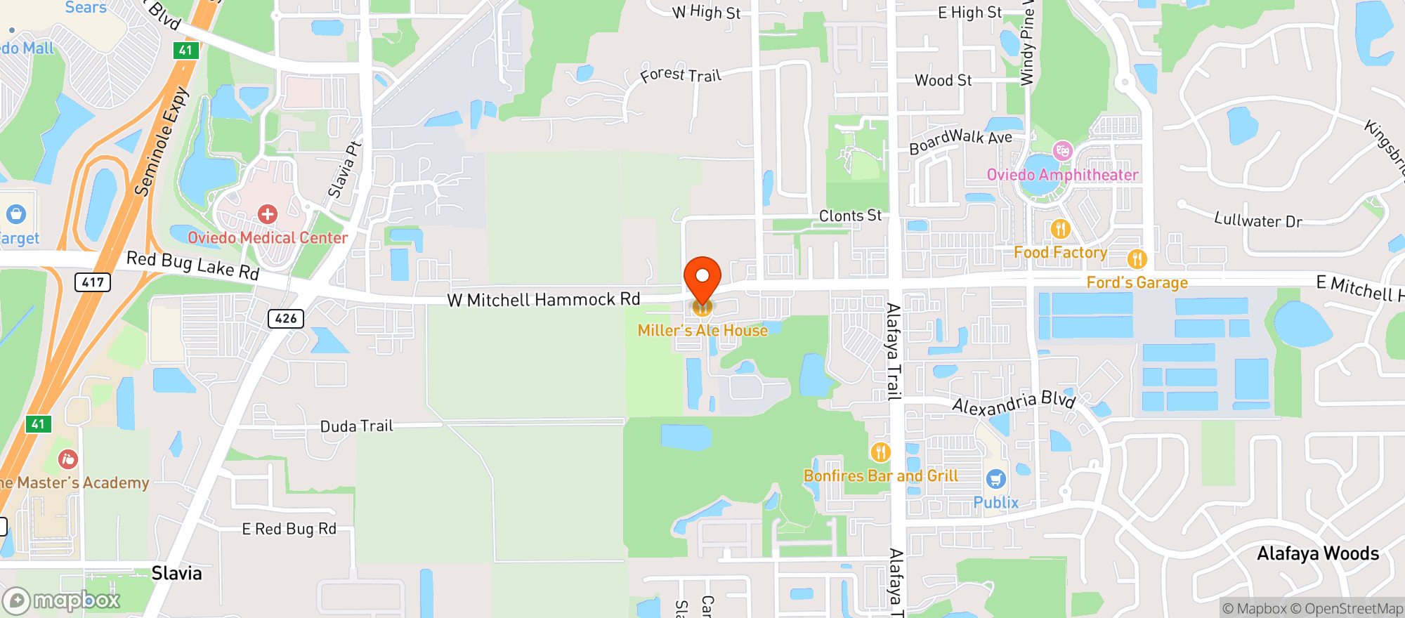 Map showing Millers Ale House #64