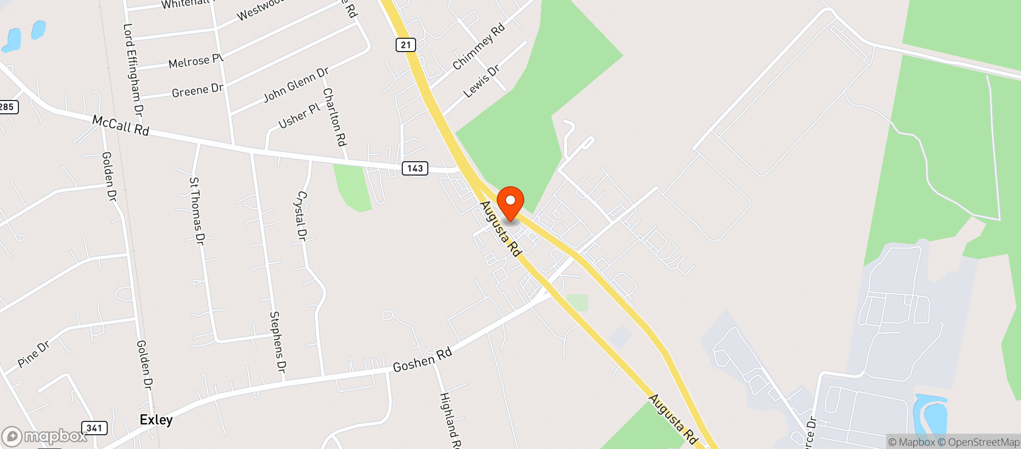 Map showing Parkers #40 (Sav)