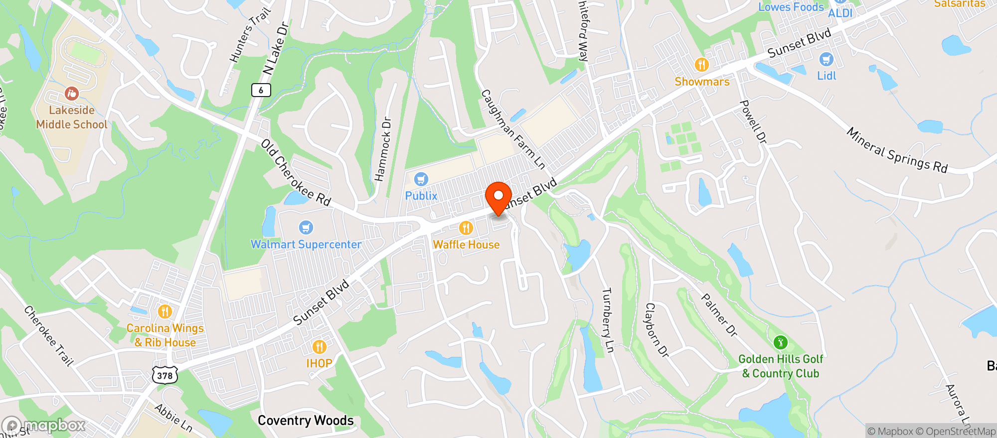 Map showing Vitamin Shoppe - Lexington