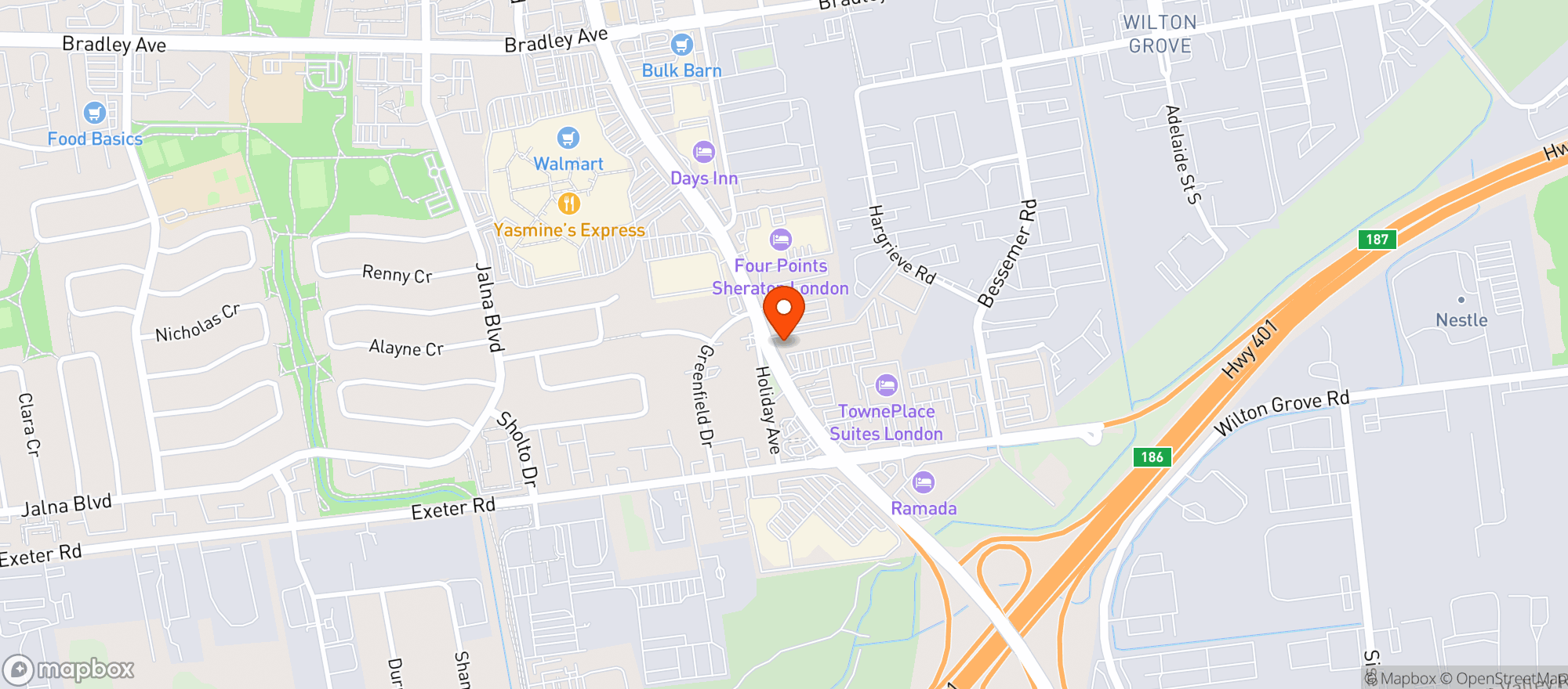 Map showing Healthy Planet - Se London