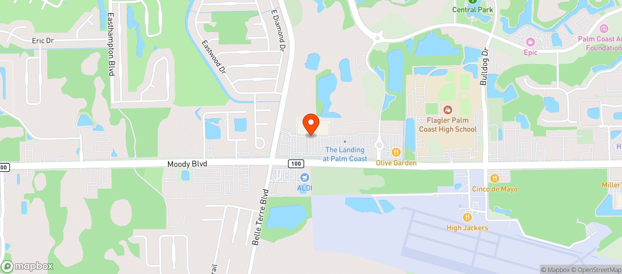 Map showing Supertarget