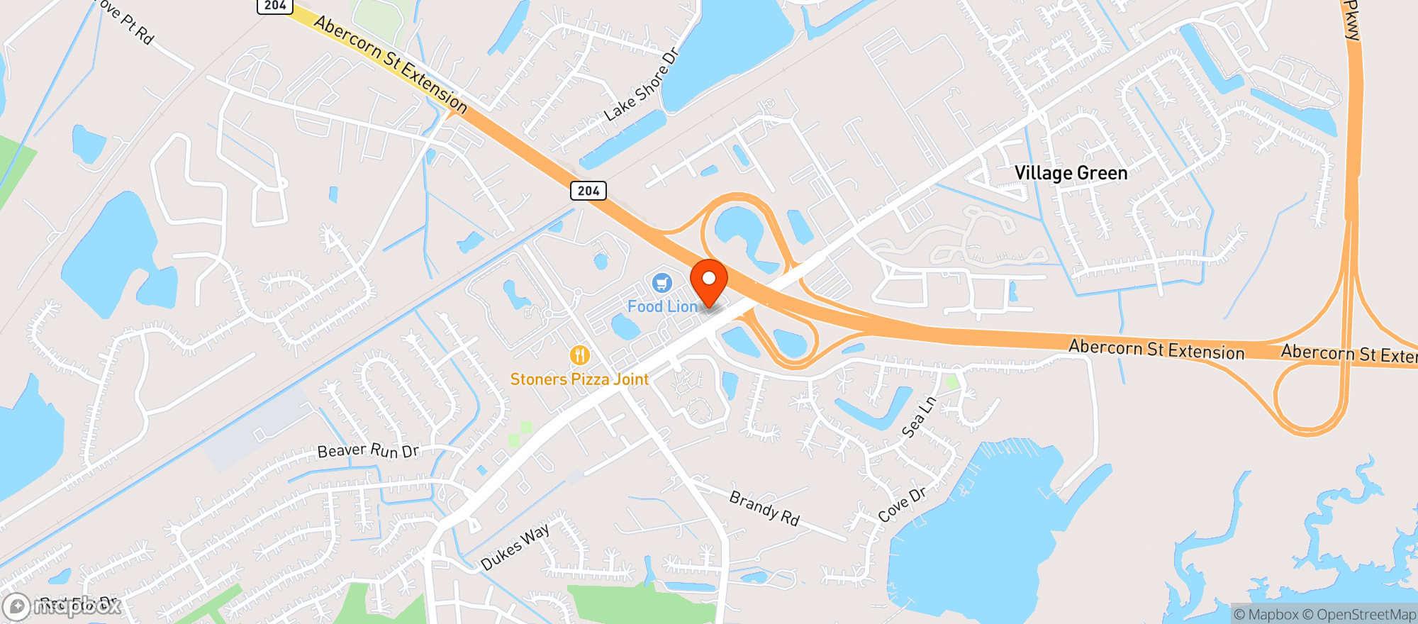 Map showing Circle K
