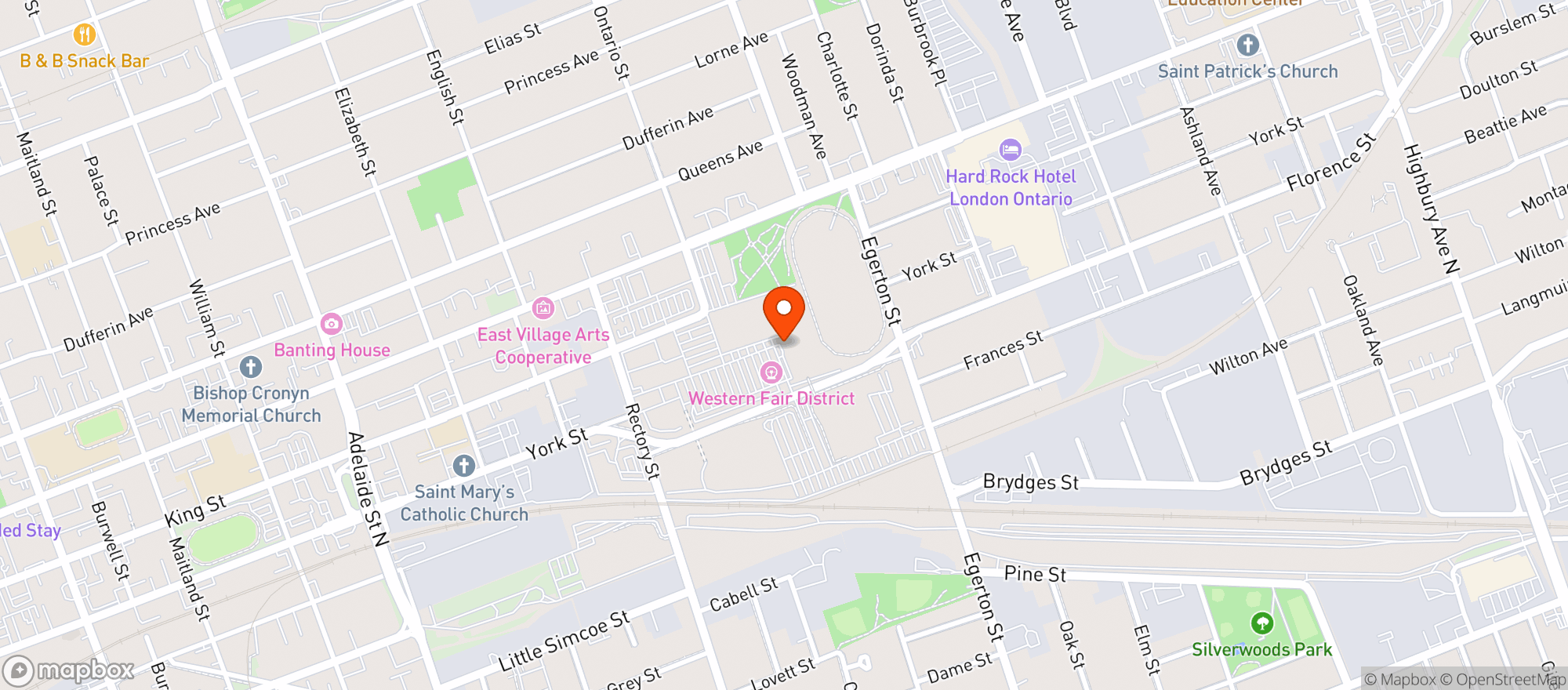 Map showing Livefit Foods