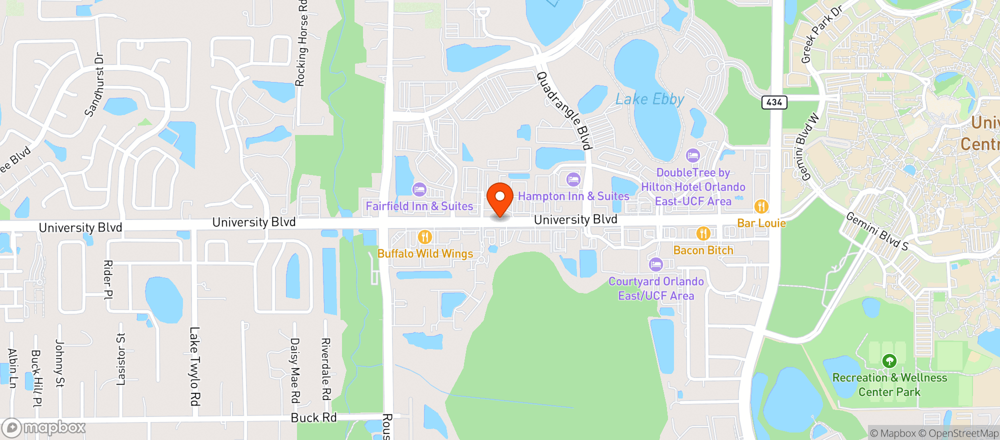 Map showing SHAMROCK BEVERAGE & LIQUORS