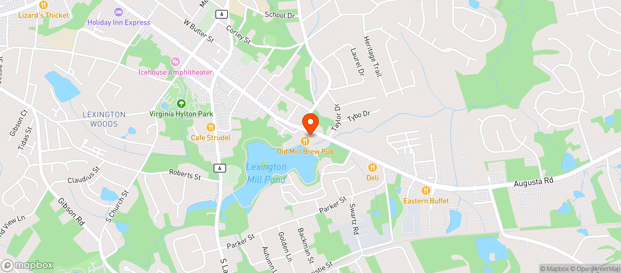 Map showing Old Mill Brew Pub (Cola)