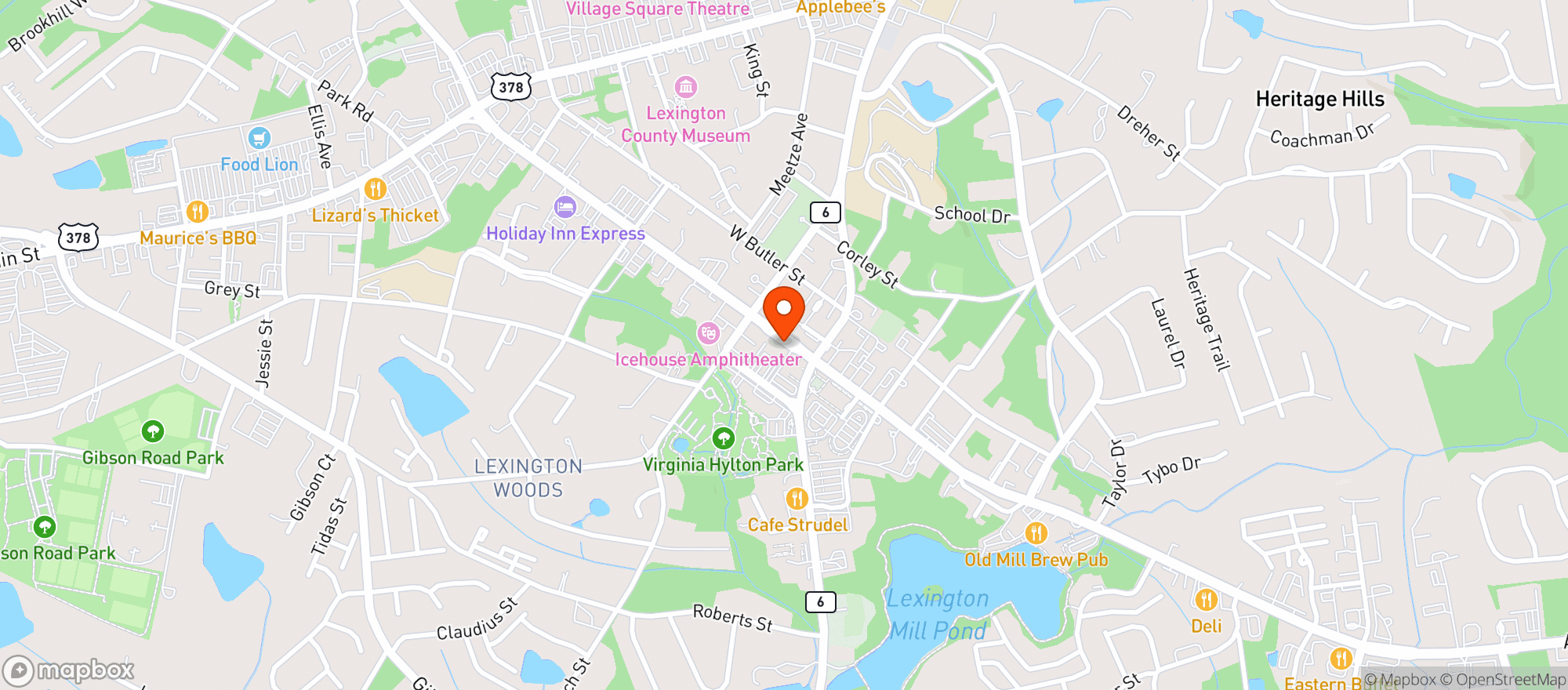 Map showing O'hara's Public House