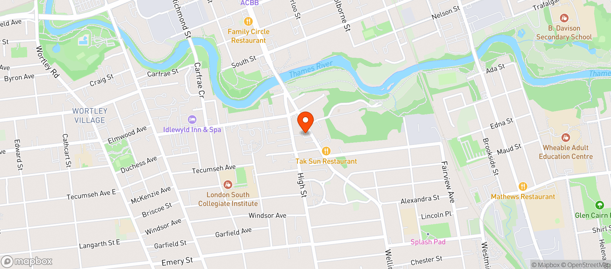 Map showing Lcbo 192