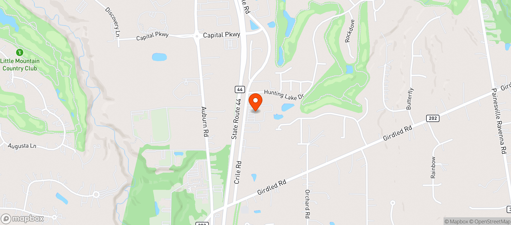 Map showing Discount Drug Mart #87