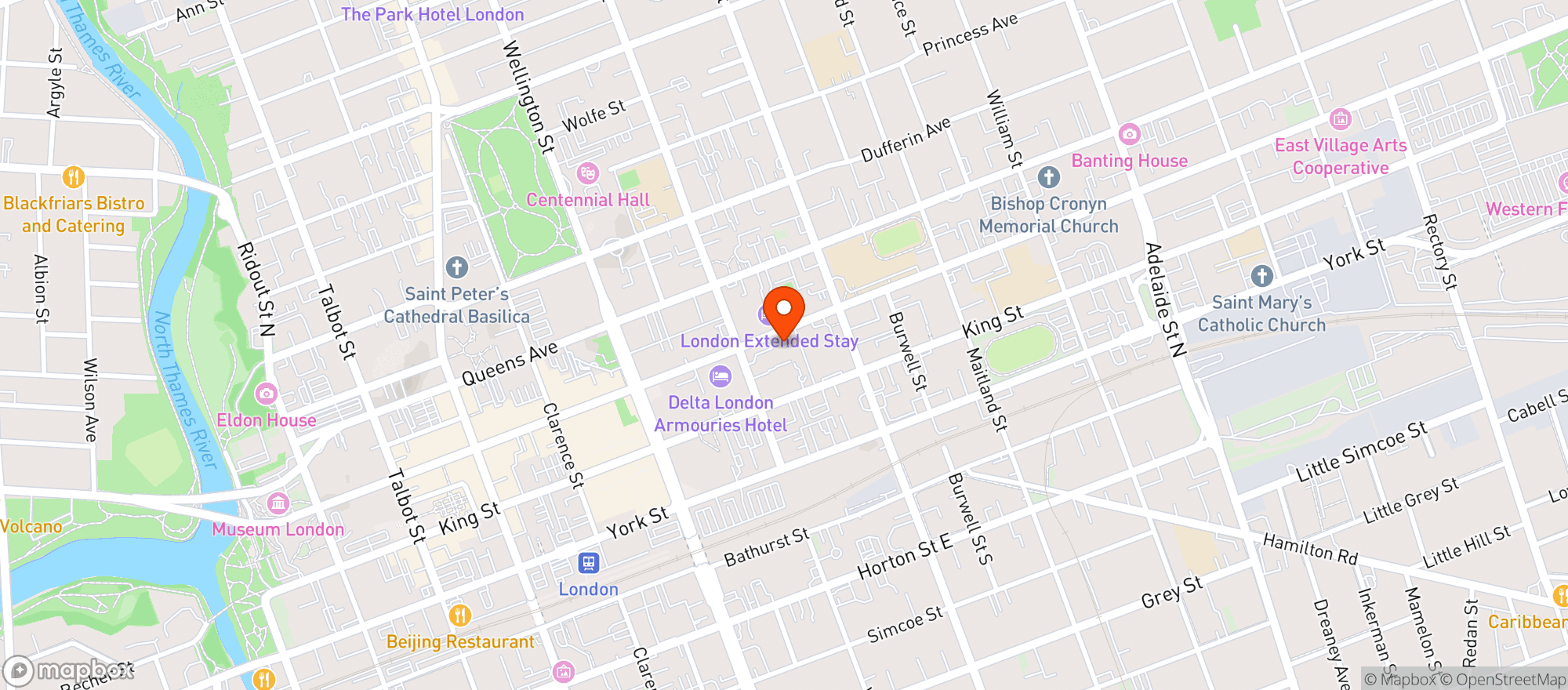 Map showing The Morrissey House