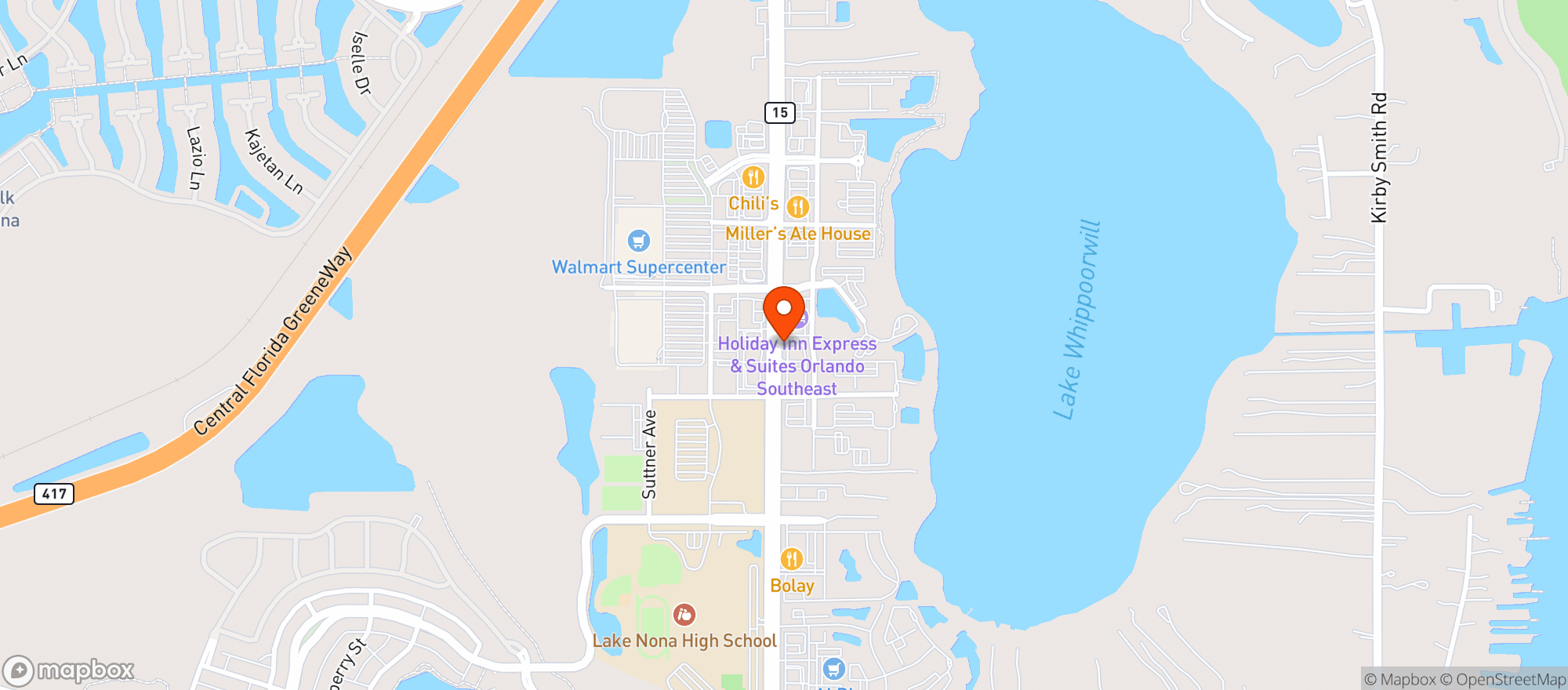 Map showing Abc Liquors #032 (700022526)