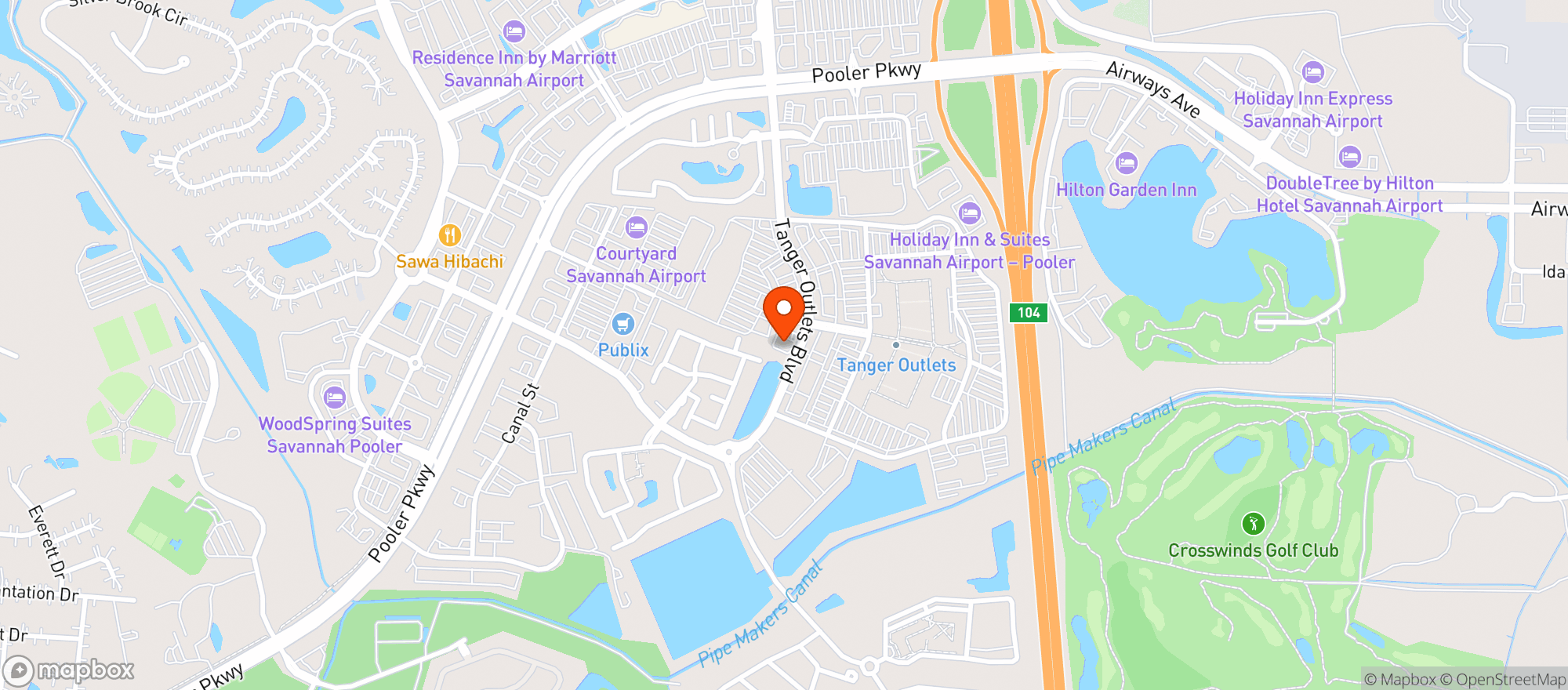 Map showing Broughton Market # 4 - Chevron