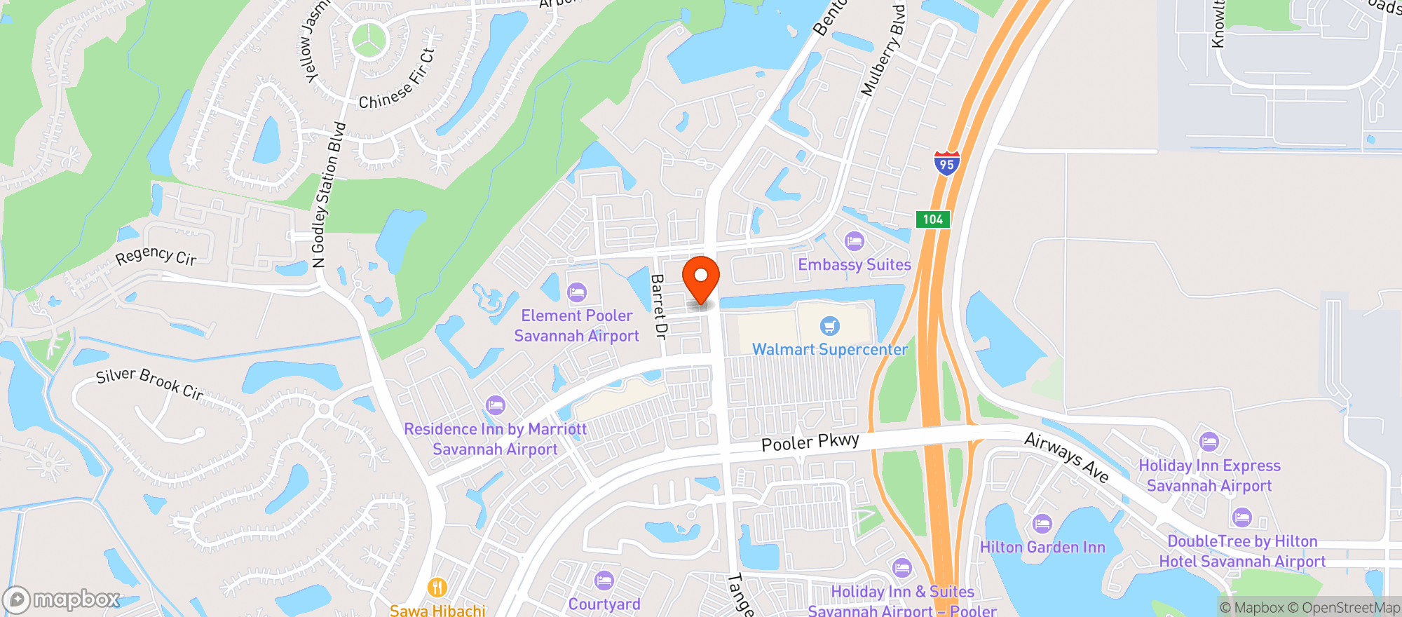 Map showing Sunoco