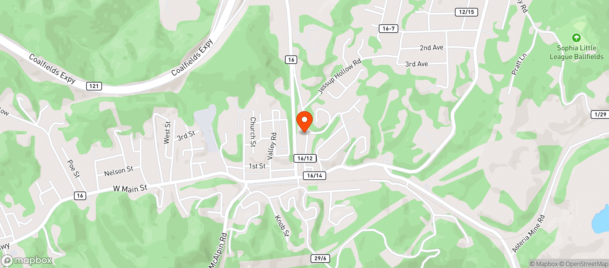 Map showing BFS Liquor