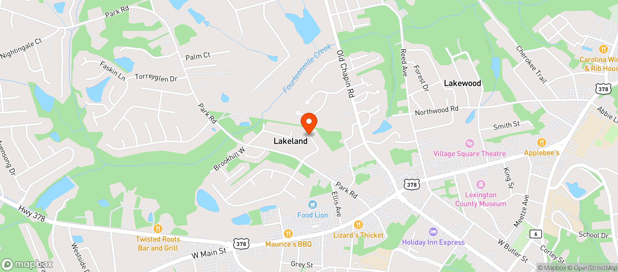 Map showing Lexington Tobacco (Cola)