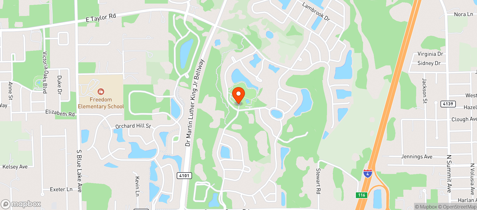 Map showing Club At Victoria Gardens