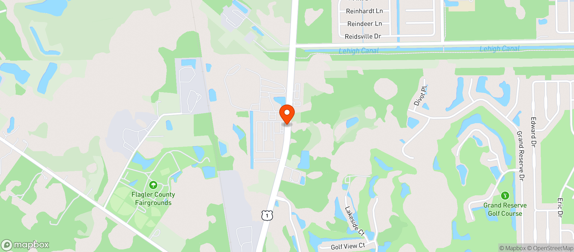 Map showing Eagles Lodge