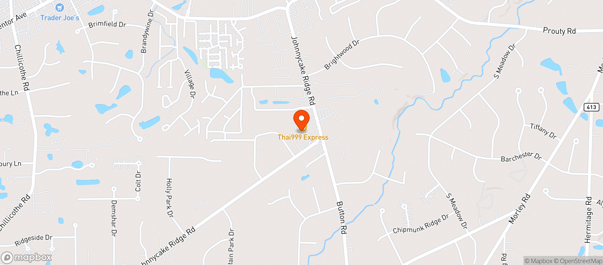 Map showing Ridgewood Kitchen