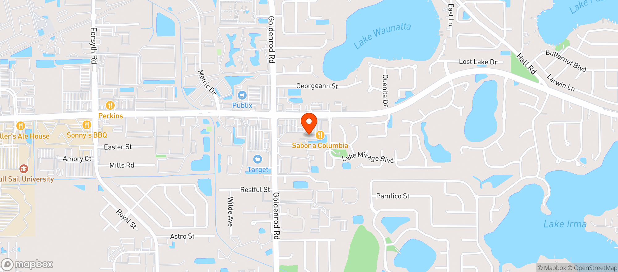 Map showing Big C Liquors