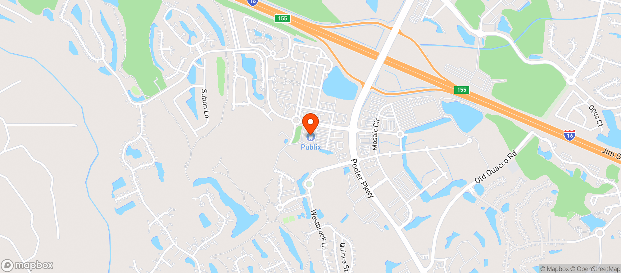 Map showing Publix