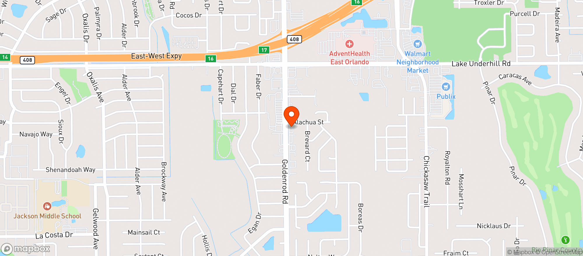 Map showing Pinar Marathon - Circle K