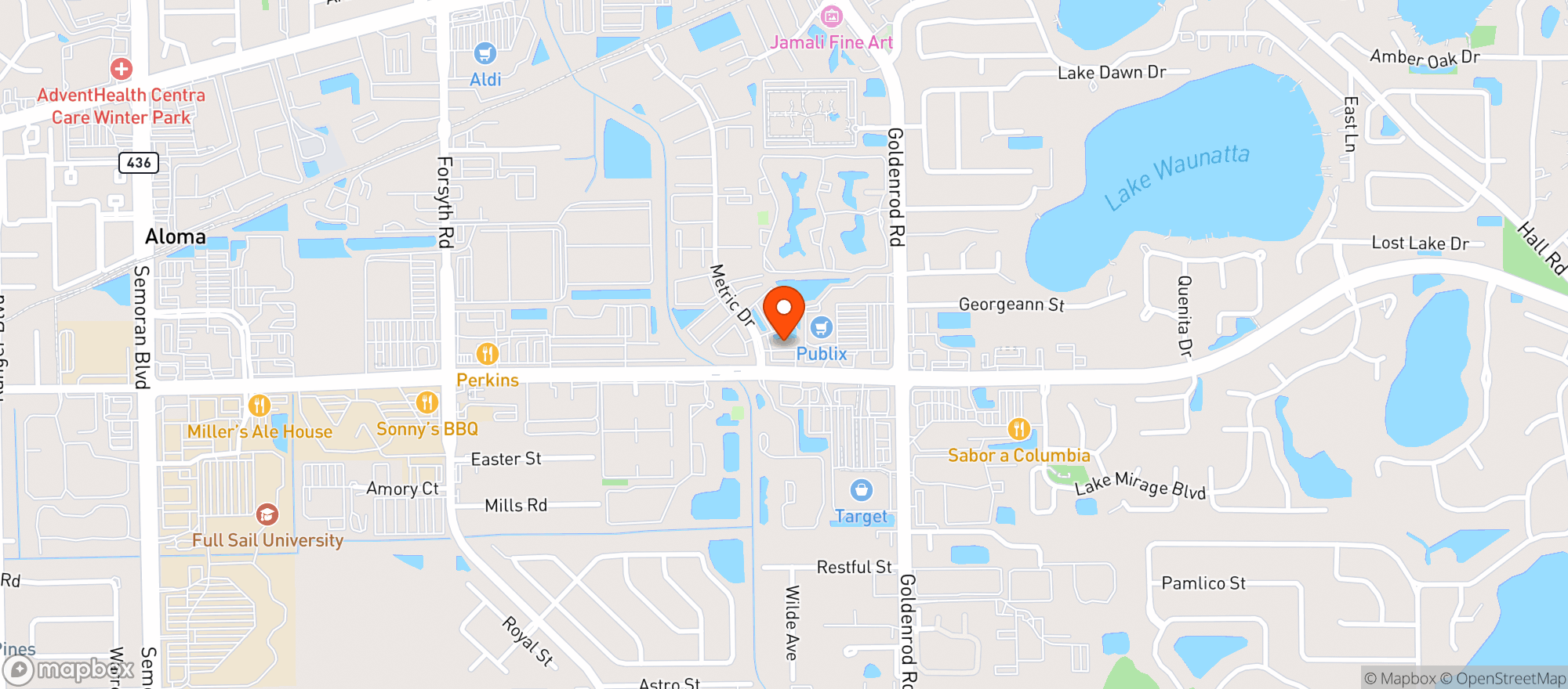 Map showing UNIVERSITY GAS