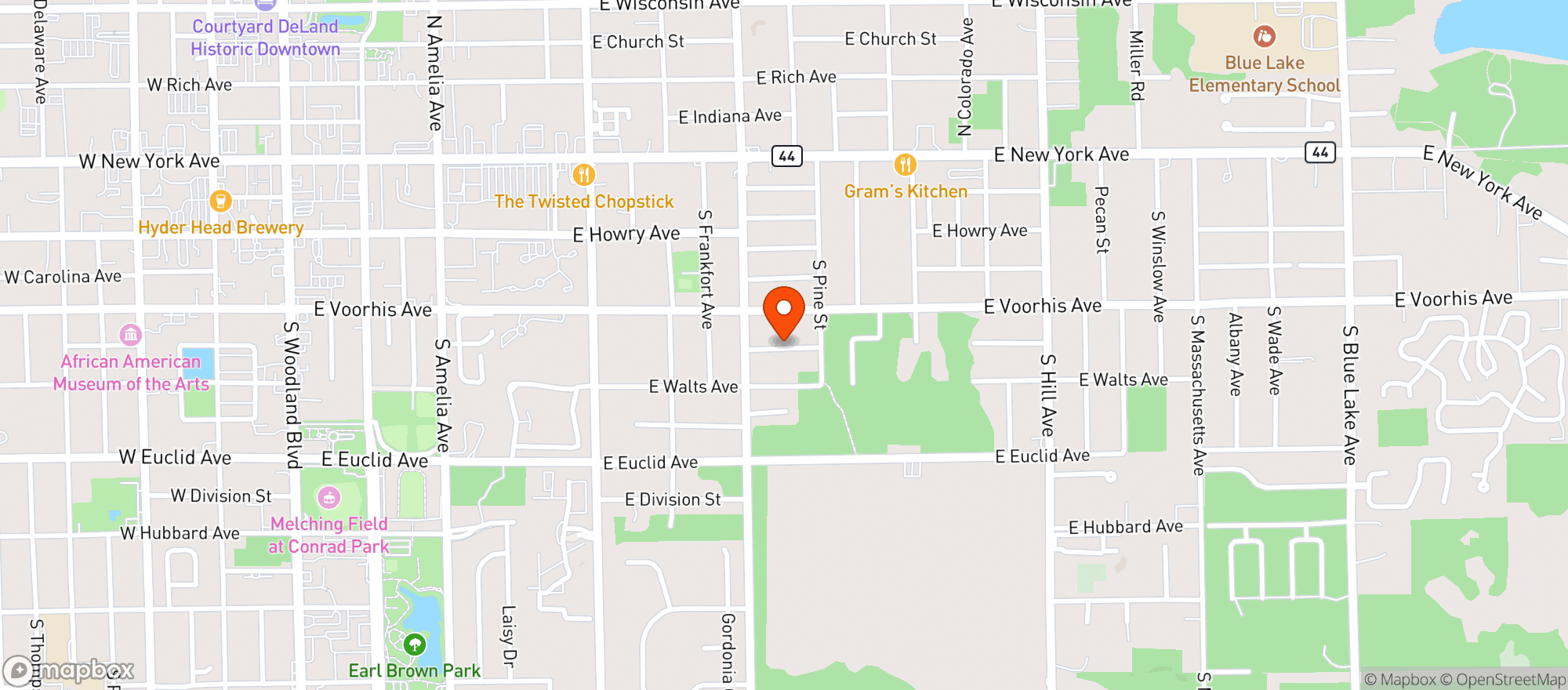 Map showing Infinity smoke shop