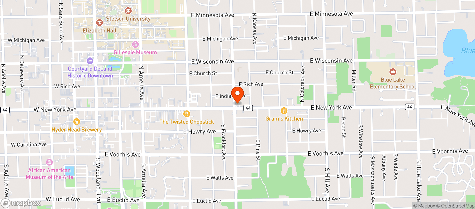 Map showing Wish Express