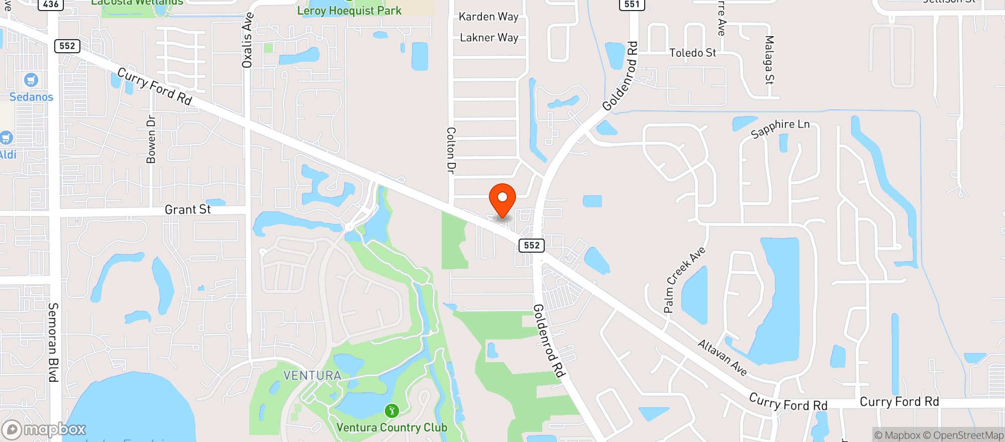 Map showing Buddys Food & Lotto Inc