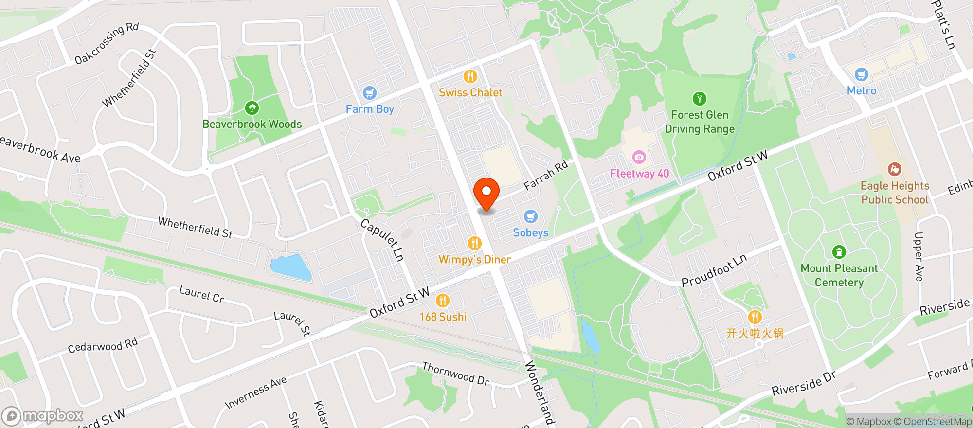 Map showing Lcbo 310