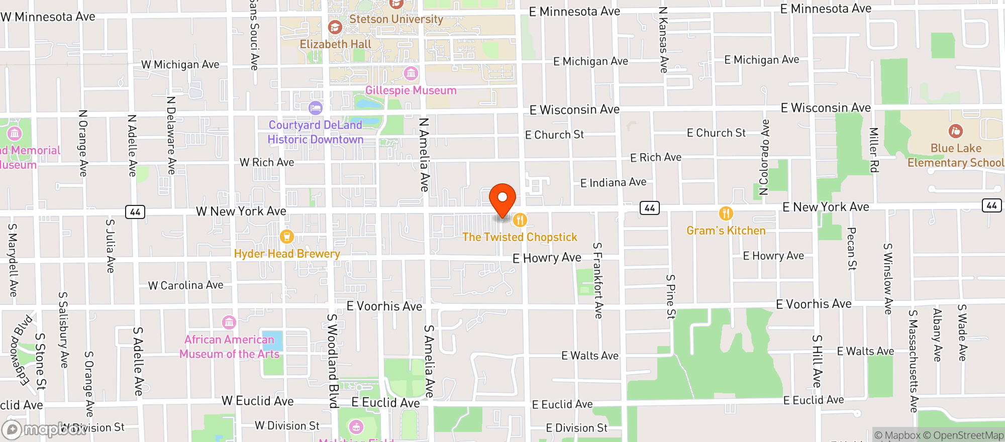Map showing Rightway Food Store