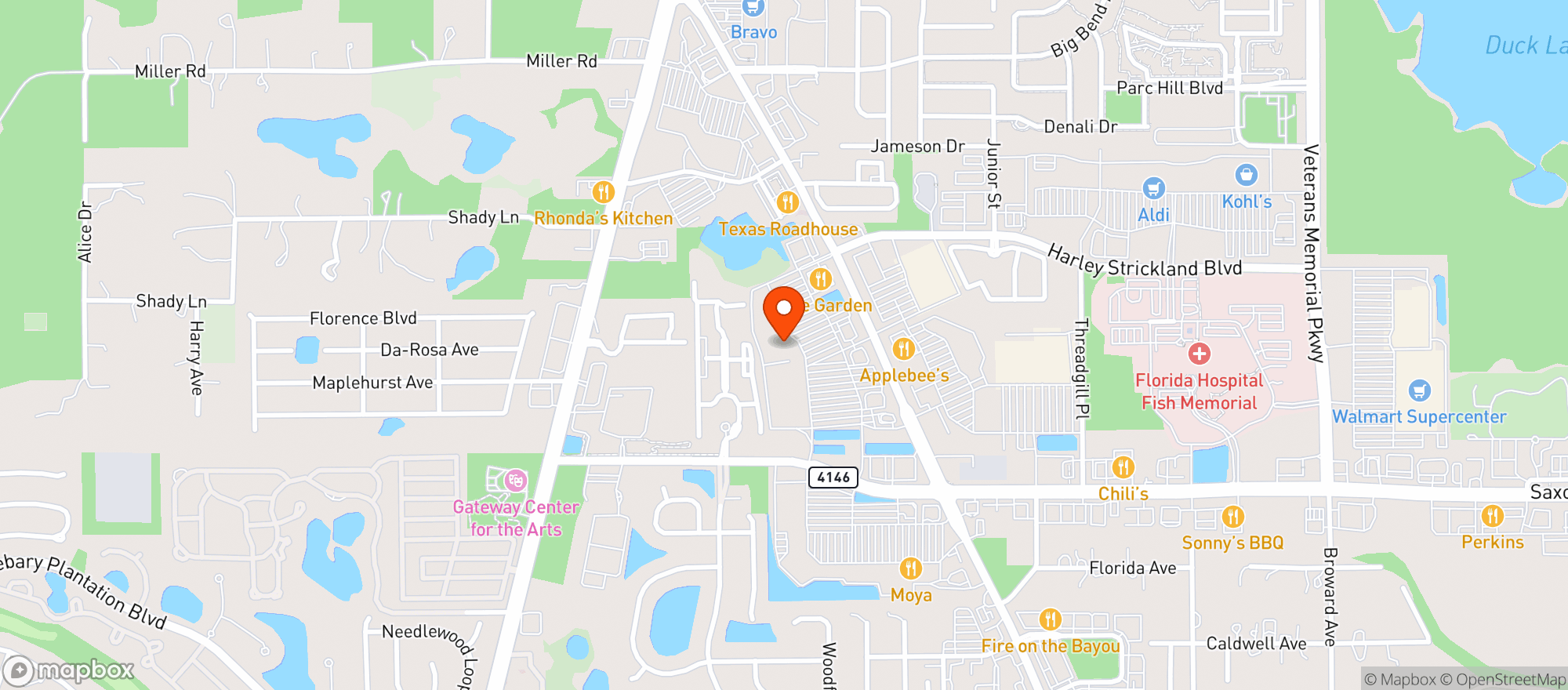 Map showing Publix