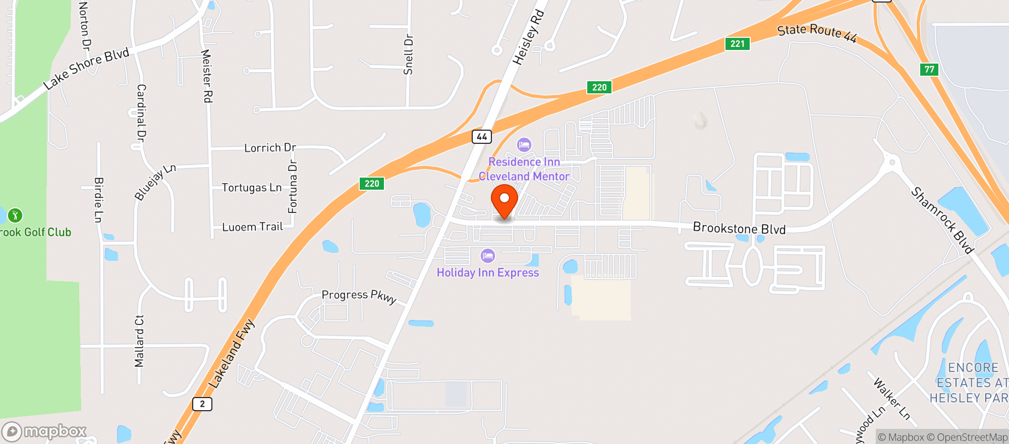Map showing Azteca Mexican Restaurant