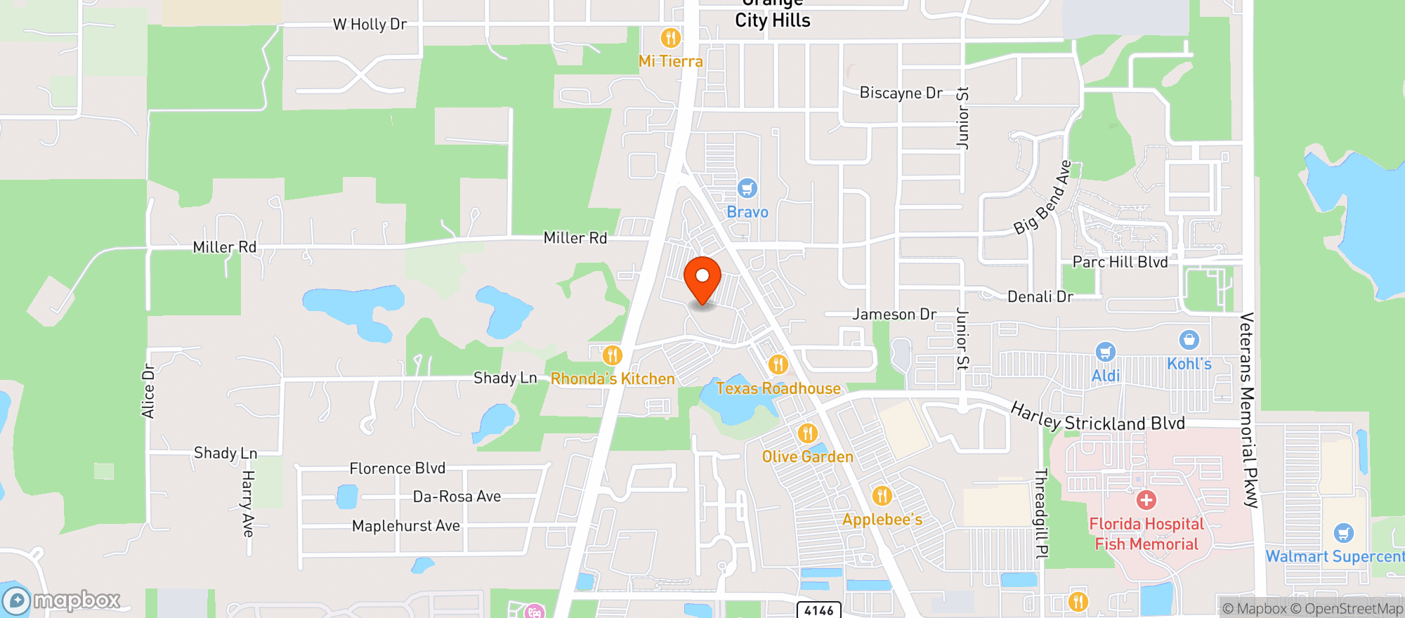 Map showing HAPPY HOUSE CBD & HEMP