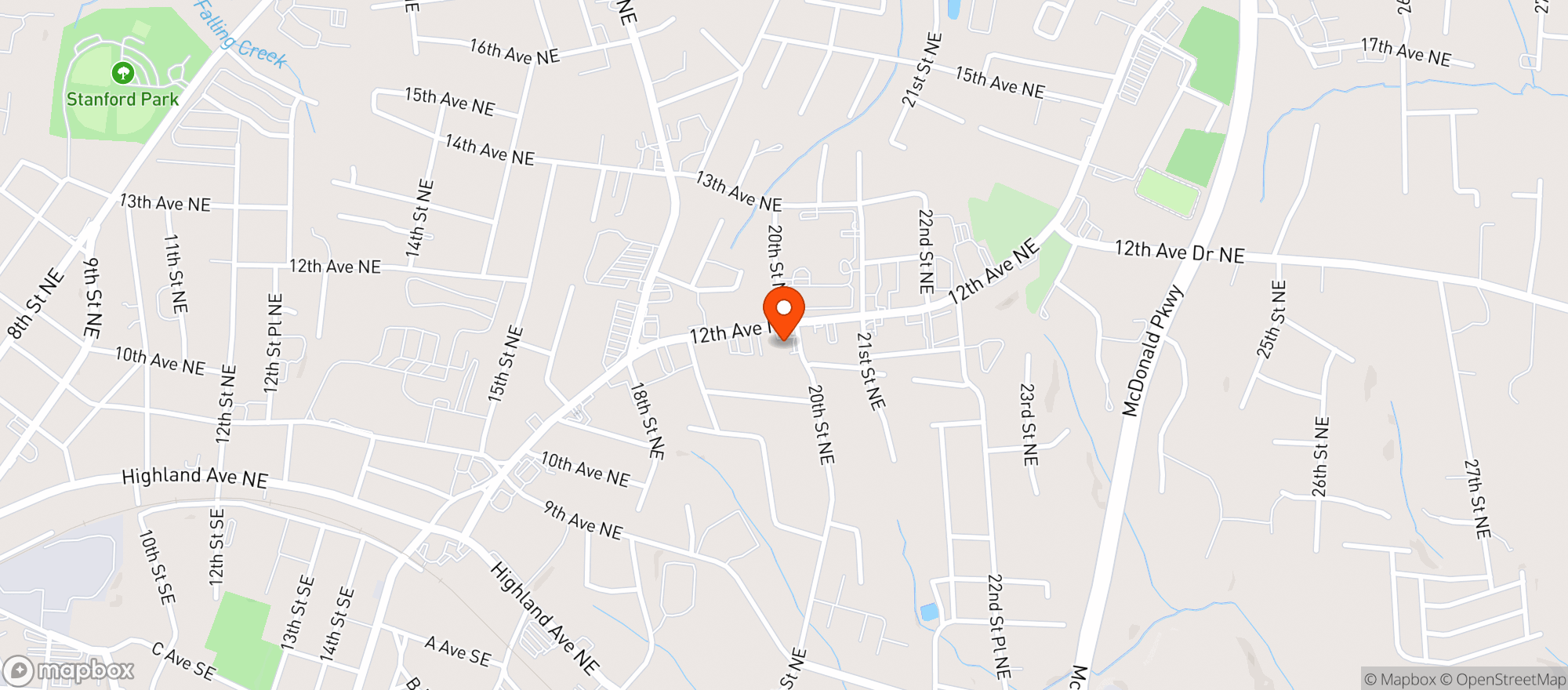 Map showing Lucky 4 Food Mart